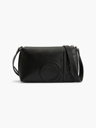 Calvin Klein Táskák & Kiegészítők HU778887 | Calvin Klein Faux Bőr Női Crossbody Táska Fekete